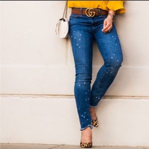 ⭐️ Loft Modern Skinny Crop Star Print Jeans